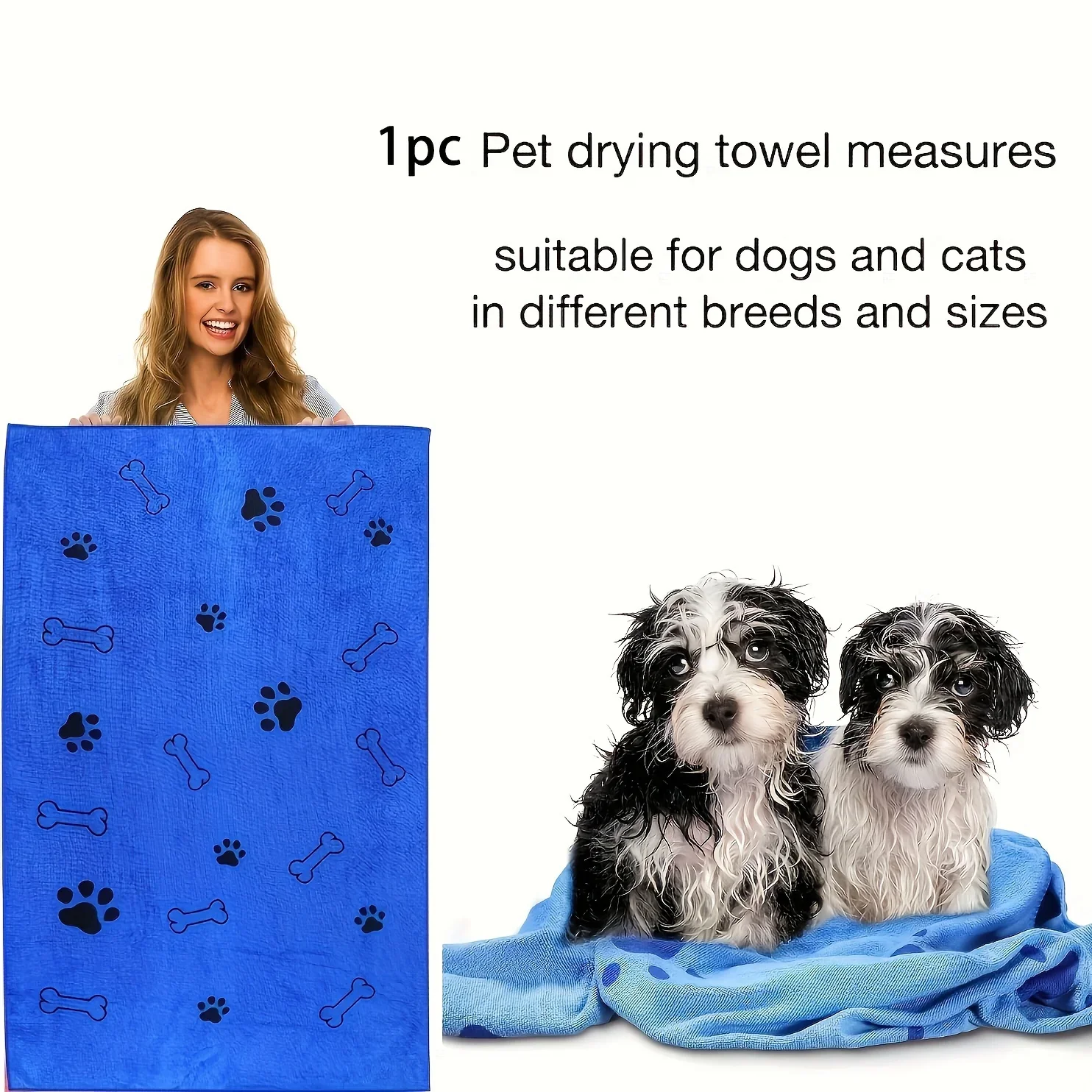 Quick-Drying Microfiber Pet Towel 3