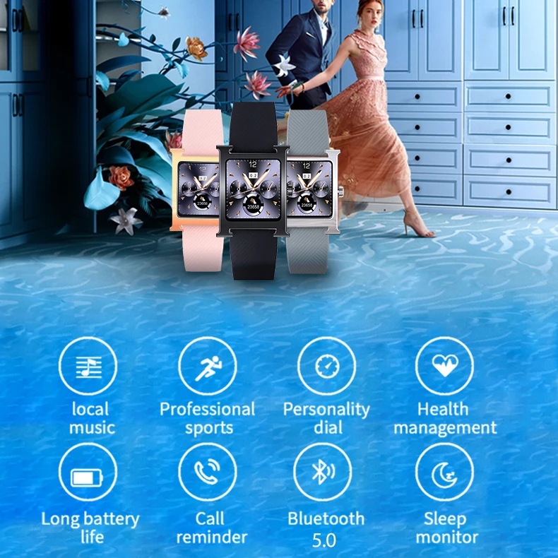 2024 ใหม่เพลงท้องถิ่นเล่นผู้ชายผู้หญิงนาฬิกาสมาร์ท Heart Rate การตรวจสอบสุขภาพกีฬาฟิตเนสนาฬิกากันน้ํา Smartwatch