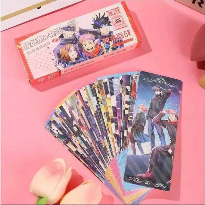 Jujutsu Kaisen Gojo Satoru Fushiguro Megumi 2D animation peripheral laser ticket bookmark character collection card postcard