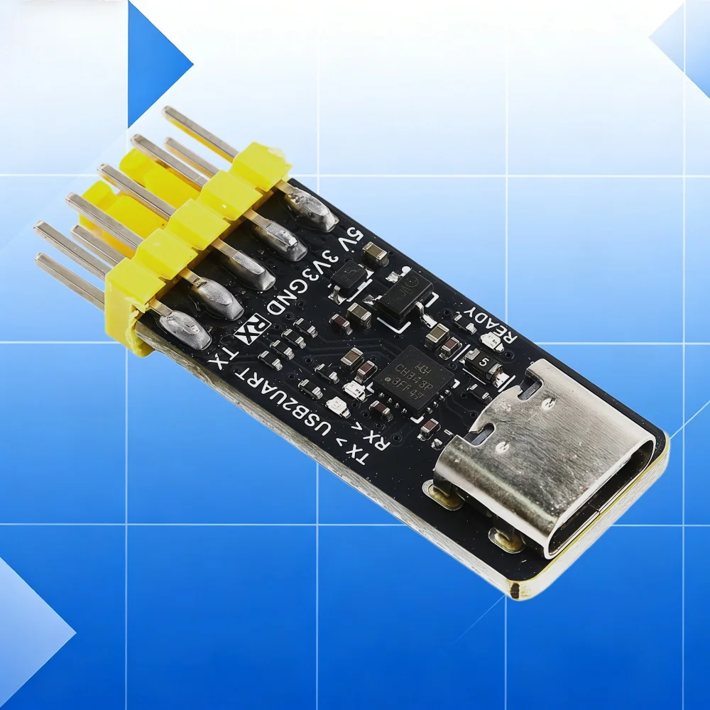 CH343P USB To TTL Serial Module Type C 6Mbps UART Adapter Auto Flow Control VIO Multi Level Power Support USB2.0 CDC VCP Driver