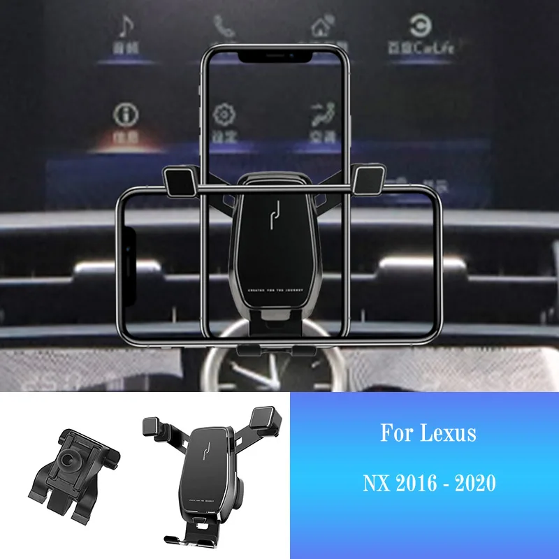 Car Mobile Phone Holder for Lexus NX NX200 NX200T NX300 NX300H Smartphone Mount Car Styling Bracket GPS Stand Rotatable Support