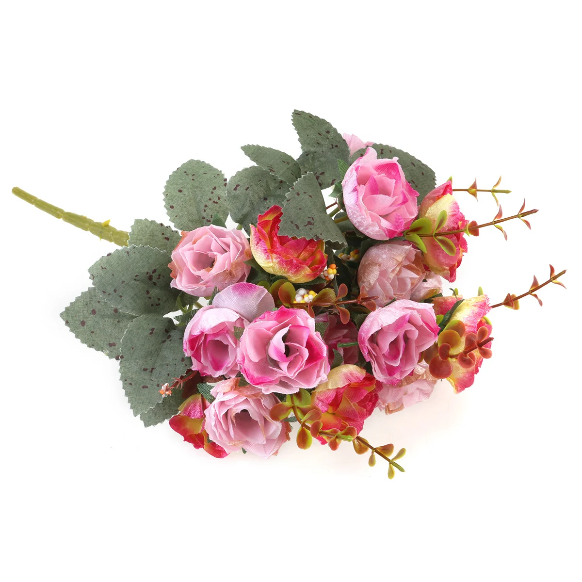 

Pink Artificial Rose Flowers Bouquet Vintage Diamond Simulation for Wedding Valentine's Home Party Decoration Artifitial Flowers