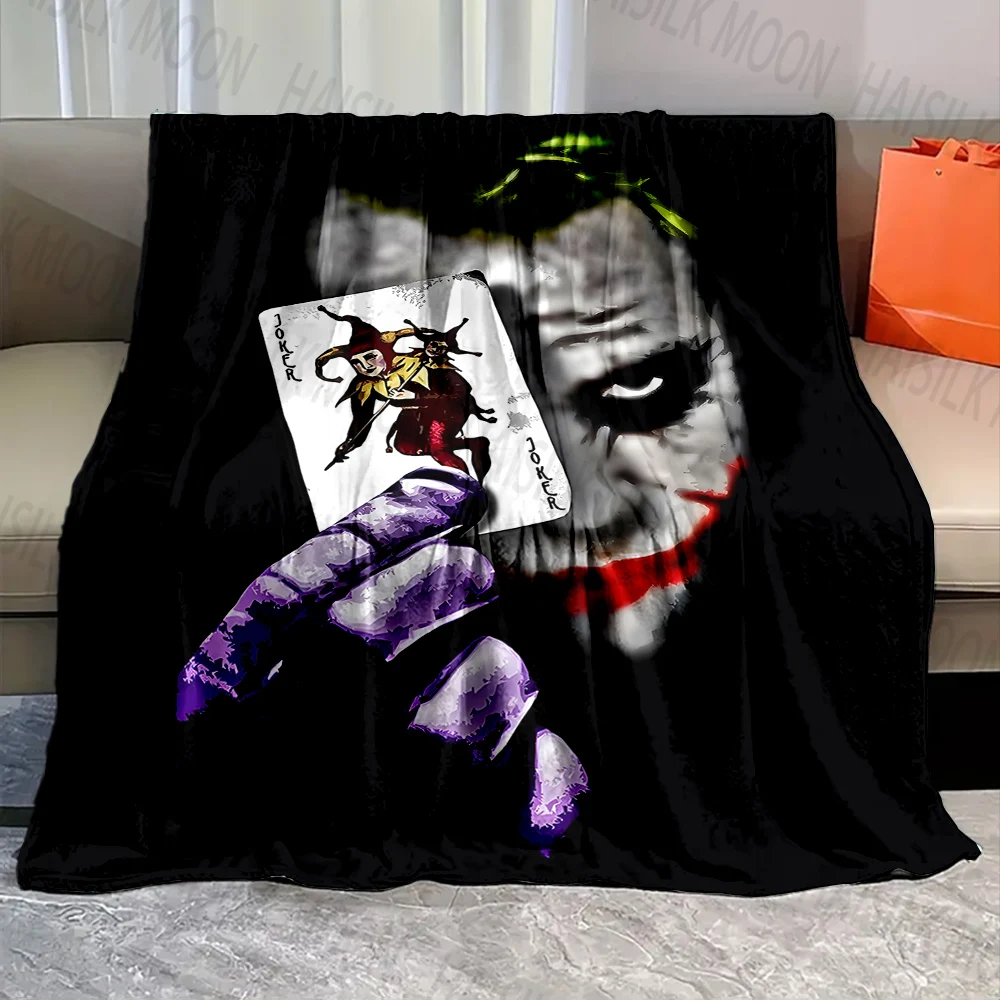 1PC Crazy Joker Print Blanket Warm Soft and Comfortable Home Travel Blanket Sofa Bedding Camping Cars Cover Blanket for Gifts