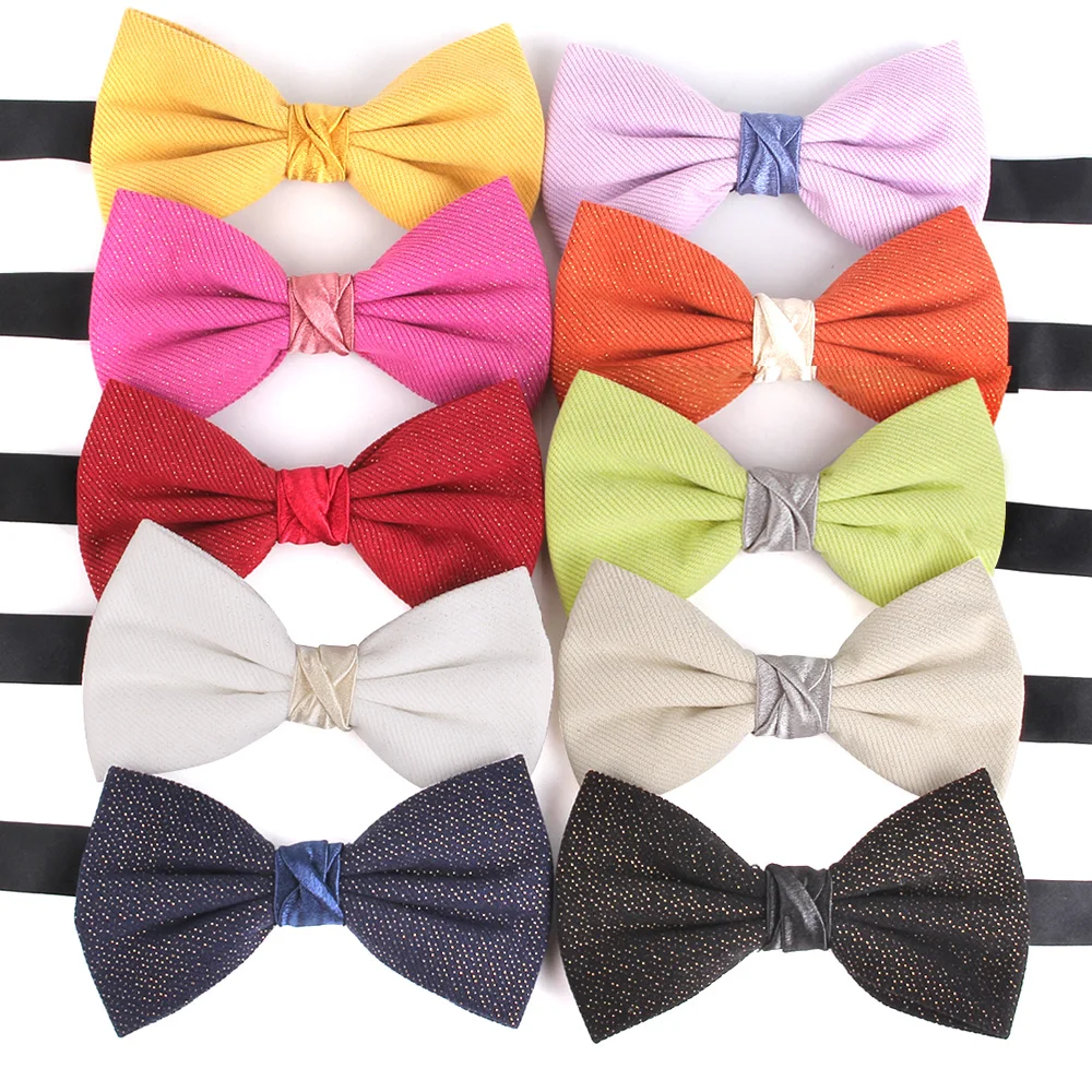 

NEW Men Bow tie Fashion Wedding Bow tie For Groom Bow knot Adult Solid Color Bow Ties Cravats Party Bowties For Men Women