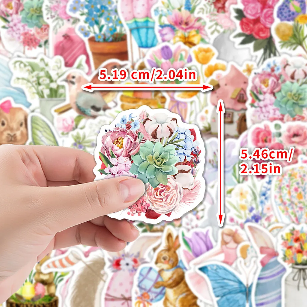 50 peças novos adesivos de grafite de páscoa-decoração à prova d'água para copo de água e gravação de computadorYourLife Store