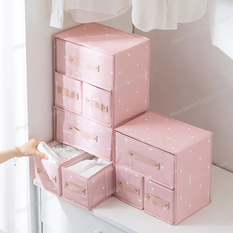 

Fabric Foldable Storage Box With Lid Organizer For Clothes Large Capacity Quilt Blanket Toy Storage Closet Wardrobe Organizer