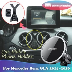 Car Phone Holder for Mercedes Benz A Class W176 GLA X156 200 2014~2020 Magnetic Air Vent Stand Support Wireles Charging iPhone