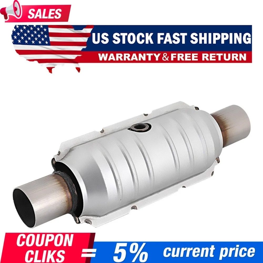 

Weld-On 2.5" UNIVERSAL Three-way Catalytic Converter Cat US* Fast New