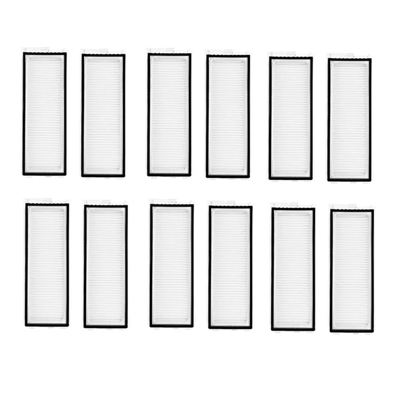 طقم فلتر بديل للمكنسة الكهربائية N83R - 12 قطعة يناسب موديلات Roborock Qrevo 5AE/Qrevo C/Qrevo C Pro/Qrevo Curv 2 Pro