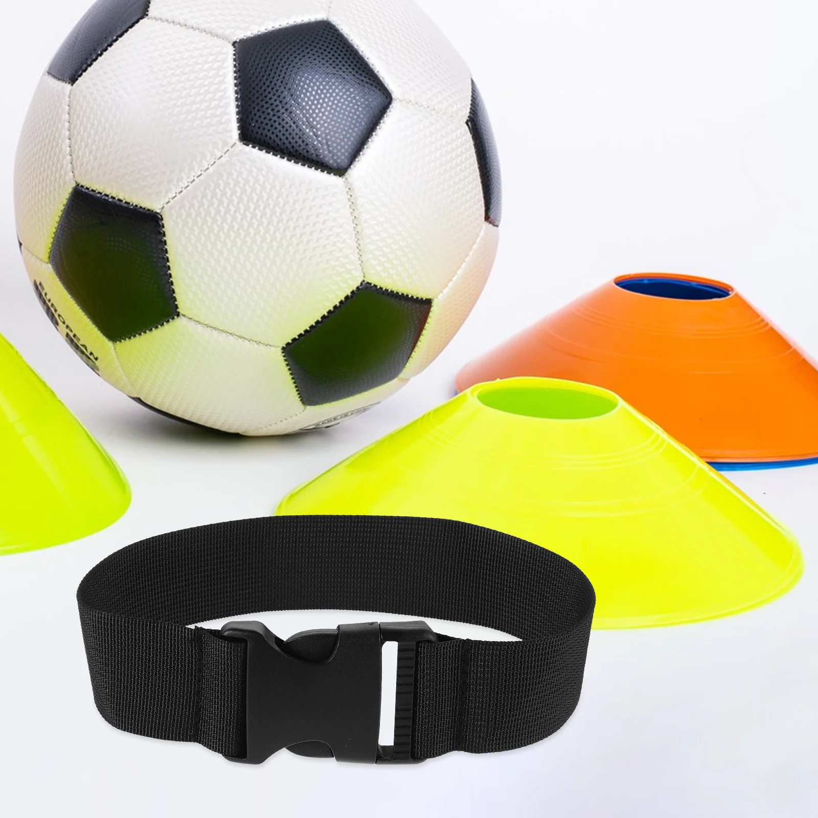 

4pcs Football Black Adjustable Sport Cones Carrying Strap For Storage Travel Training Cones Organizer Lightweight Cone Carrier
