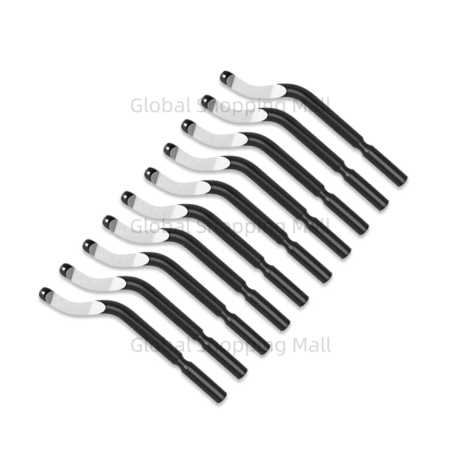 RB3000 Maniglia Bava Strumento per sbavatura in metallo con 10 pezzi BS1010 Lame per rifilatura Sbavatura Raschietto per sbavatura per legno Strumento per alesatore in plastica