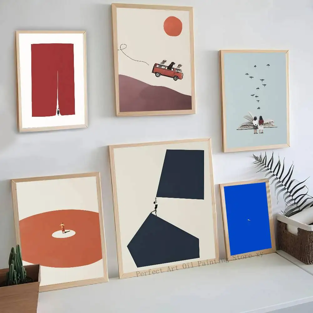 Abstraktes Schmetterlings-Kunstposter Selbstklebende Kunstdekoration für Eingangsbereich Restaurant Wanddekoration Kunstgemälde