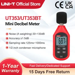 ノイズ測定器,30〜130db,ut353,ミニオーディオメーター,デシベルモニター,UNI-T