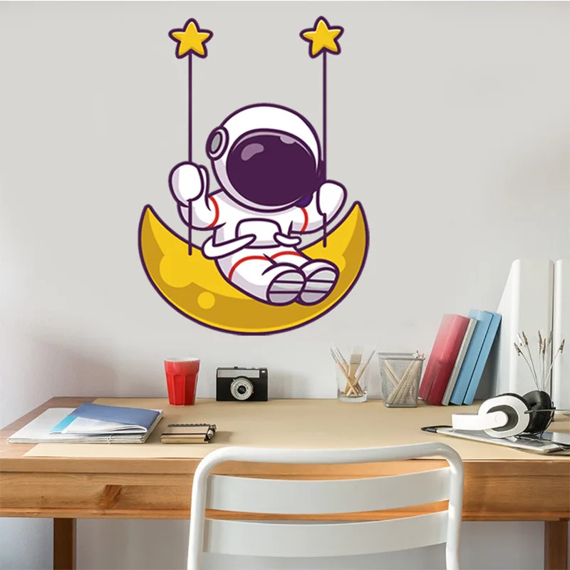 astronaut stickers and decals Self-adhesive wallpaper Wall stickers accessories for home decor vinyl material