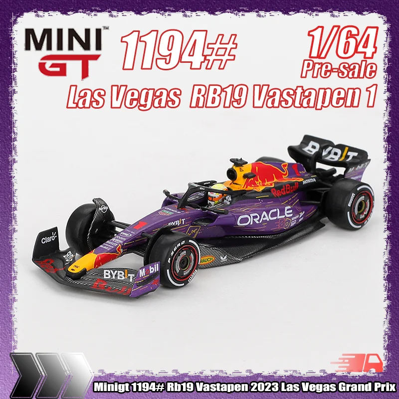 

New Minigt 1194# 1:64 Rb19 Vastapen 2023 Las Vegas Grand Prix Simulation Alloy Miniature Die-Cast Car Model Children'S Toy Gifts