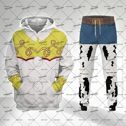 Imagen 2 del producto Conjuntos de chándal de Toy Story de Disney, sudaderas con capucha y pantalones, trajes de Buzz Lightyear Woody, ropa de Cosplay, conjuntos cálidos de gran tamaño, regalos de navidad