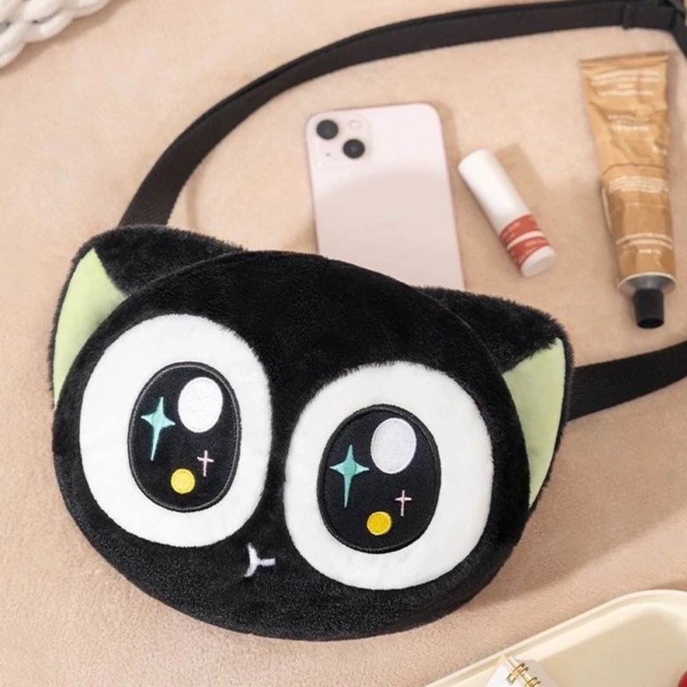 Anime The Legend of Luo Xiaohei Cosplay Backpack Plush Shoulder Bag Black Grey Handbag Soft Crossbody Bag Cute Accessories Props - Image 3