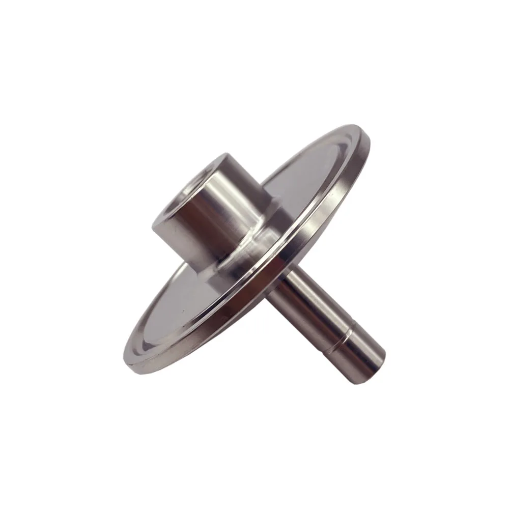 KegLand Carbonation Stone Adapter 2inch Clamp X1/4' Threads Homebrew Beer Stainless Steel