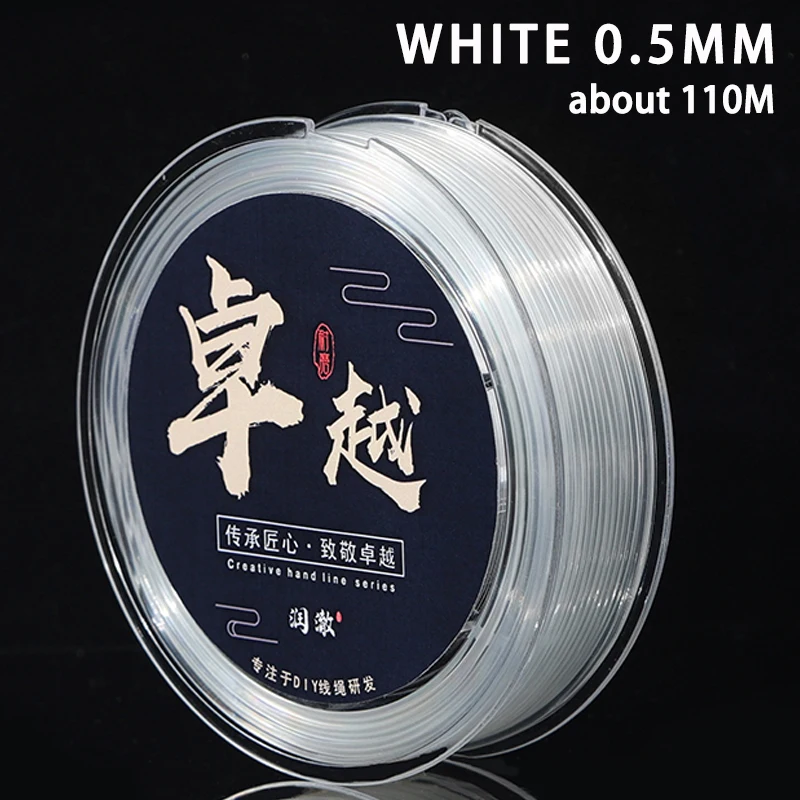 Transparent Elastic Beading Cord TPU, 0.5-1.5mm