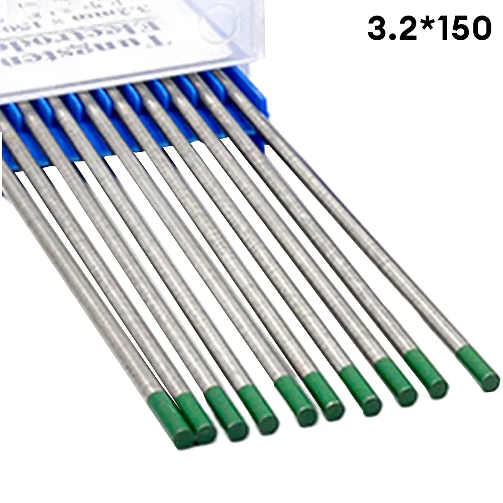 10pcs Tungsten Electrodes Professional Welding Thoriated Tig Rod 150*1.0mm 1.6mm 2.4mm 3.2mm Lanthanum Tungsten Electrode