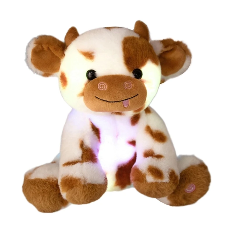 Photostudio – oreiller poupée, cadeau fête, poupée vache mignonne, Animal lumineux