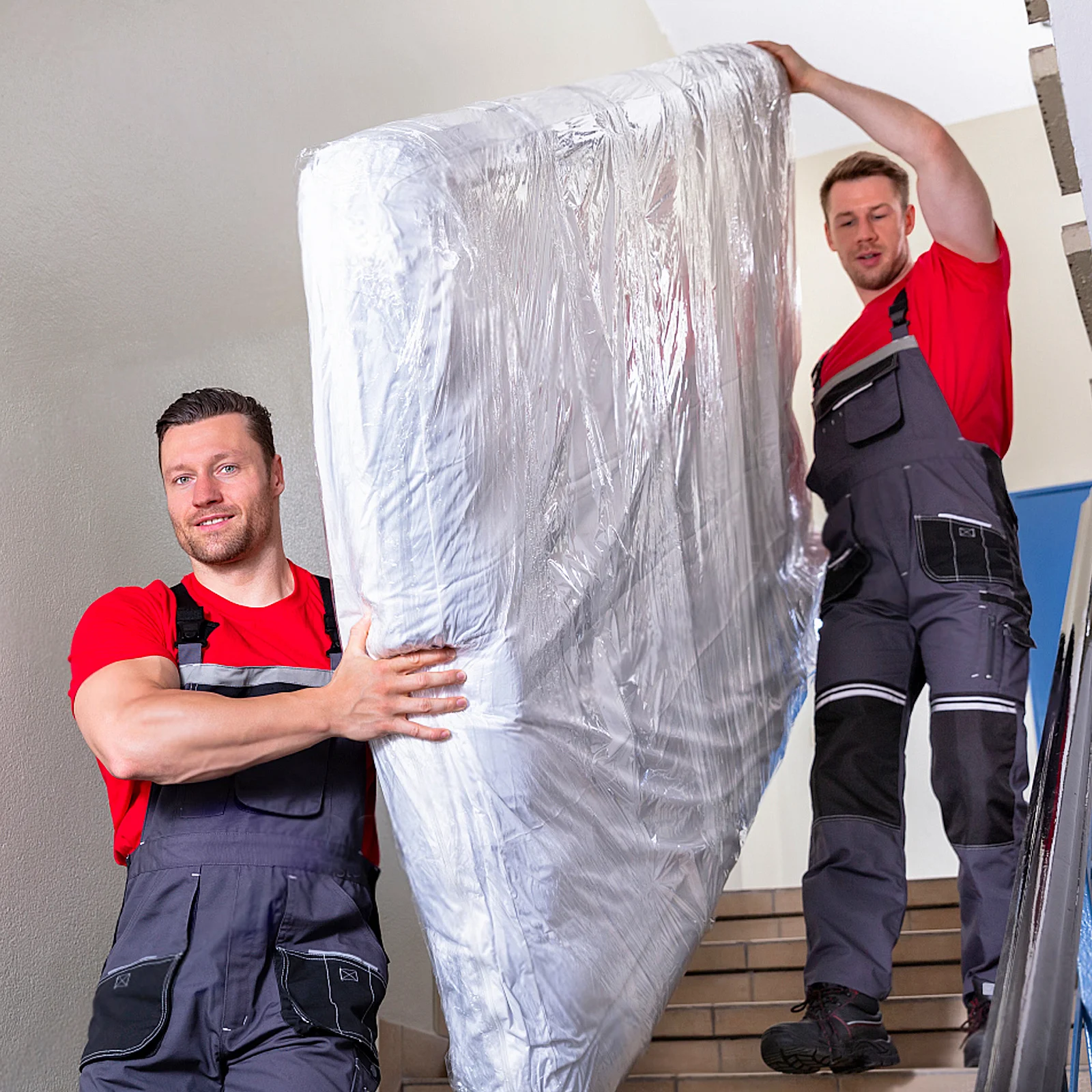 

2Pcs Heavy Duty Mattress Protector Bag Full Size Moving Storage Thickened Design Transparent Moving Storage Bag