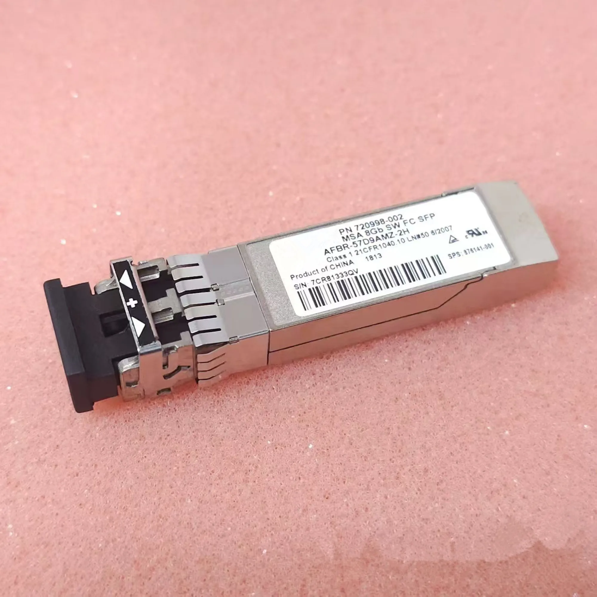 

MSA Storage Optical Module 720998-002 876141-001 MSA 8GB SW FC SFP AFBR-57D9AMZ-2H 8G Storage Fiber Module