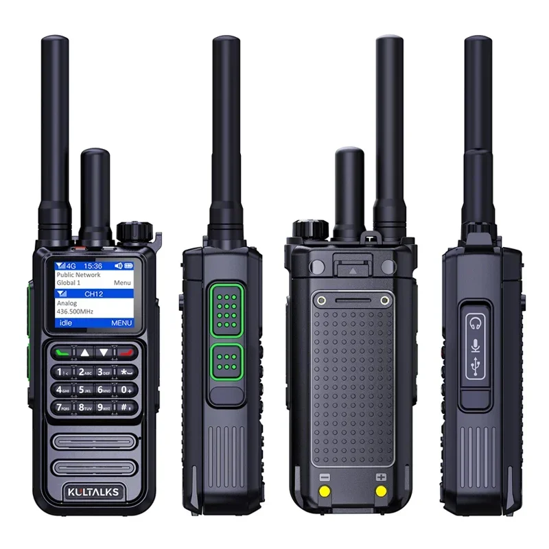 KP-881 ثنائي الوضع 4G LTE Network 2W UHF تناظري اتجاهين راديو لاسلكي تخاطب