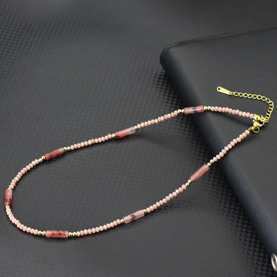Böhmische Rocailles-Halskette für Frauen, 40,6 cm, Halsband, Strand, Outdoor, lässig, Hals-Accessoires, kurze Kragen, Geschenk für Sie – Detail 8