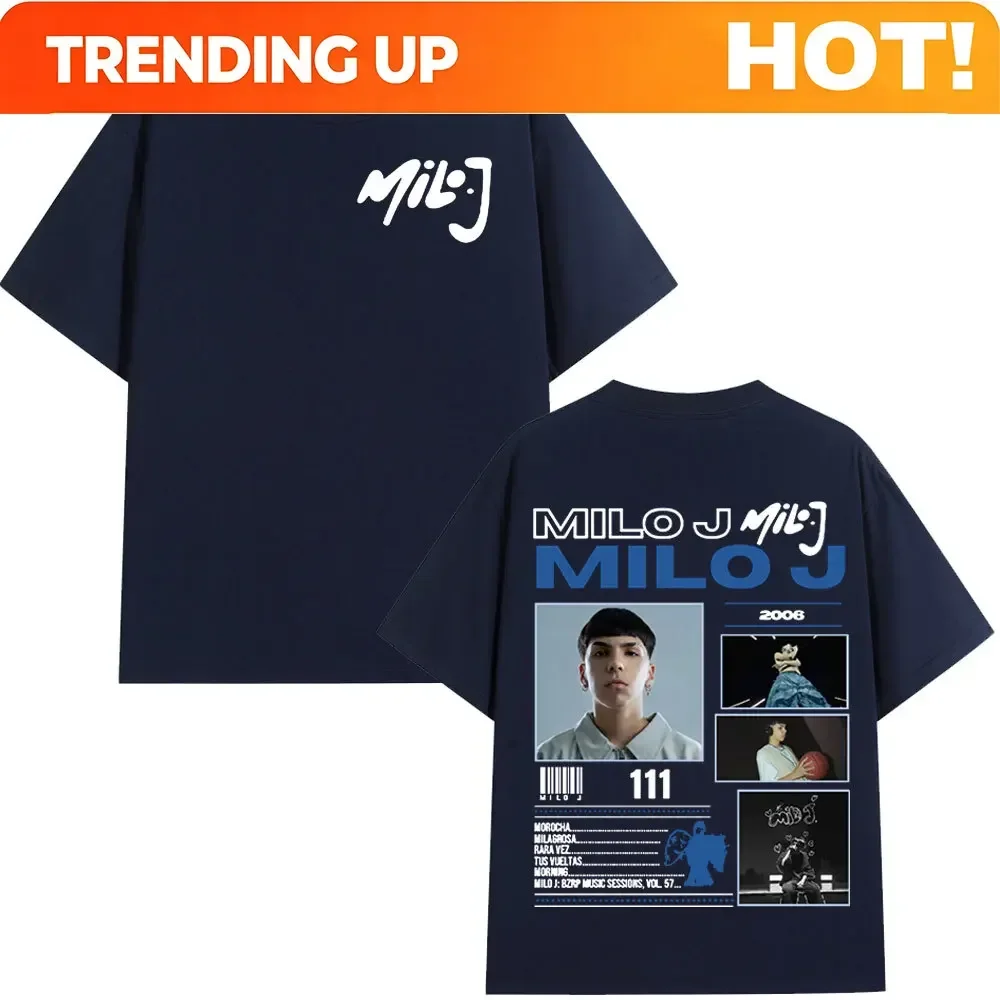 Customization Shirt Rapper Milo J 111 166 Album T Shirt Men's Women Fashion Hip Hop T-shirt Cotton Casual Oversized Short Sleeve