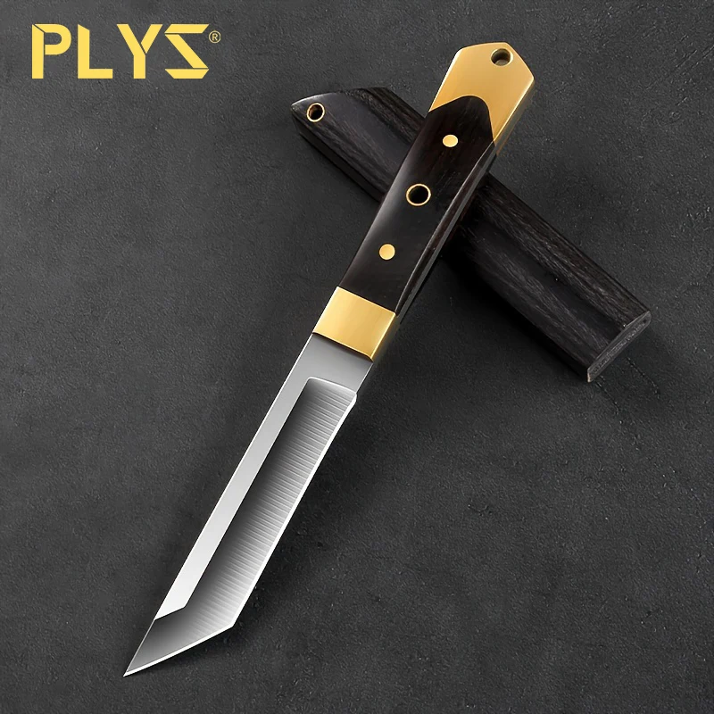 PLYS-Stainless Steel Fruit Knife With Sheath, Fruit Peeling Knife For Restaurant, Kitchen Meat Cutting Pocket Knife, For Cutting