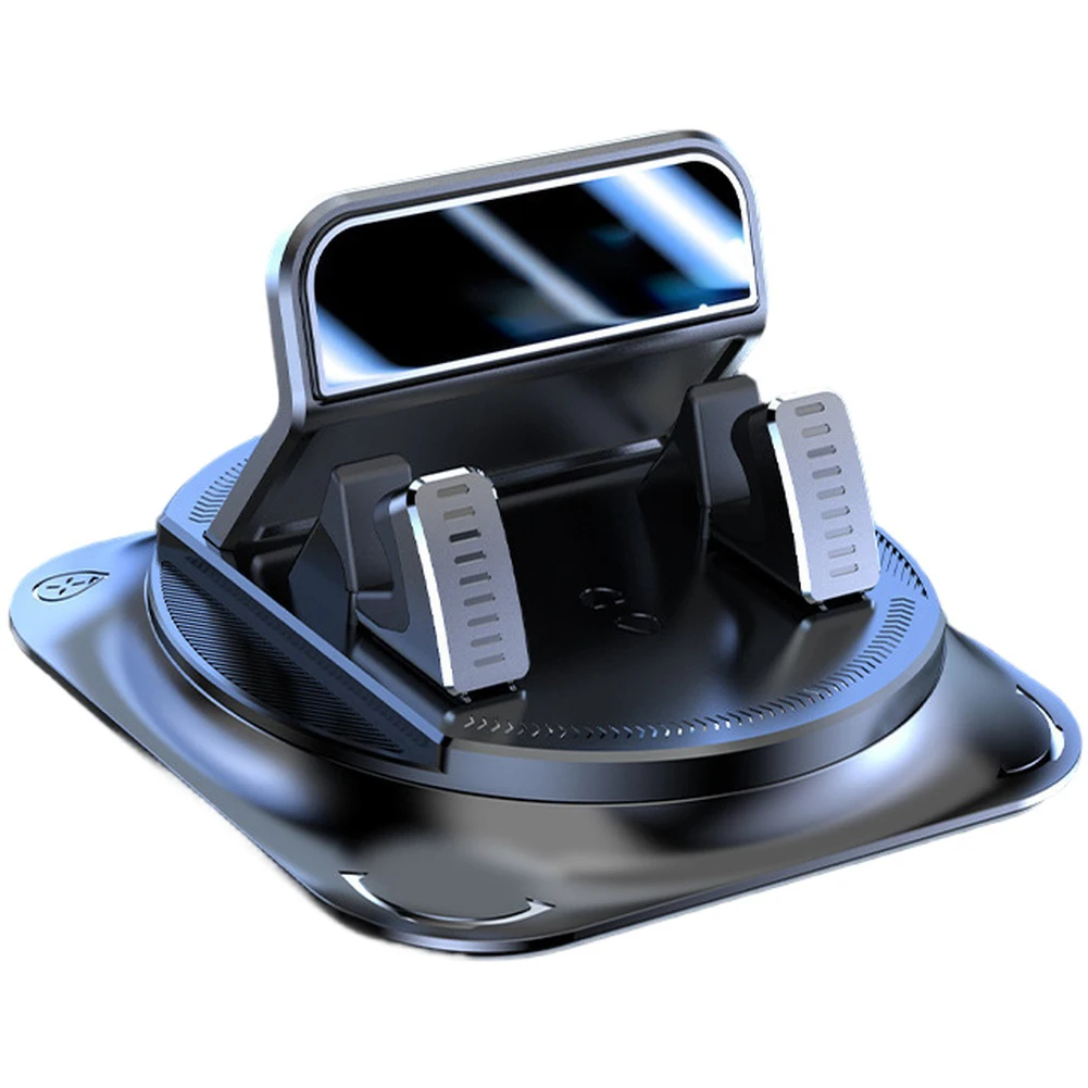 

Car Mobile Phone Mount with 360 Degree Rotation Anti Slip Base and Automatic Locking for Secure Placement and Hands Use