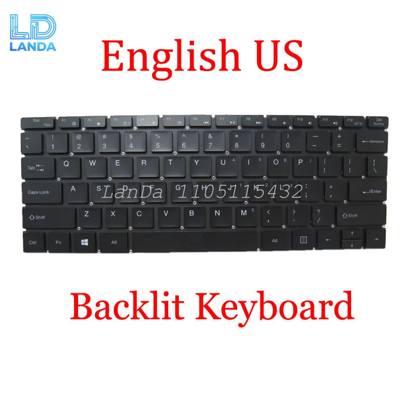

Silver-Gray/Black Laptop With Backlit US Keyboard For 한성컴퓨터 For Hansung TFX3150U TFX3412N English US New
