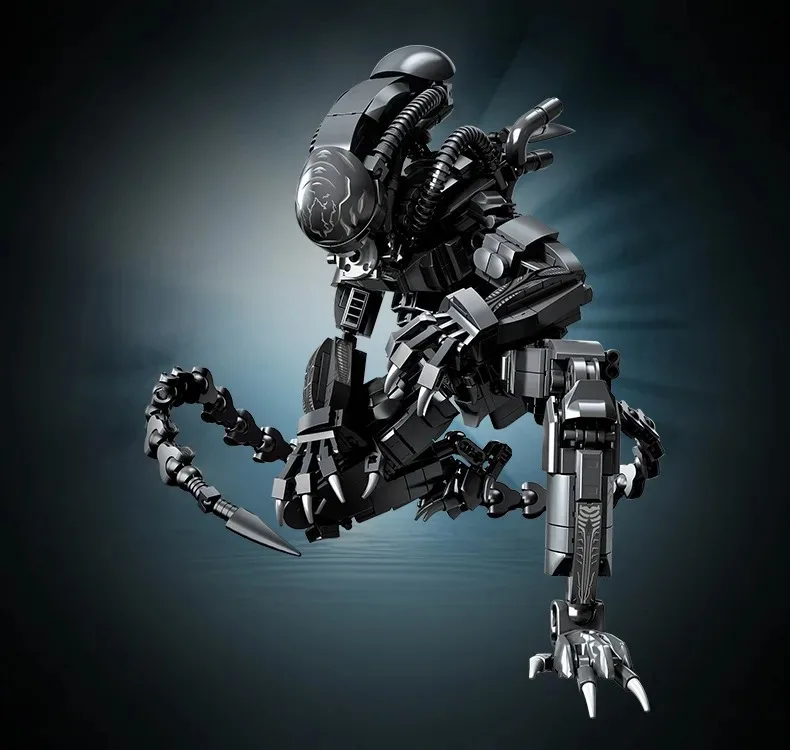 1000+PCS Sci-Fi Monster Building Blocks Set, Alien Creature Style MOC Construction Kit, High-Difficulty Model for Adults, Creati