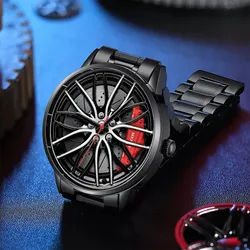 Orologi sportivi moda uomo orologio da polso al quarzo impermeabile Casual da uomo orologi da polso con cintura in maglia di acciaio inossidabile dal design creativo