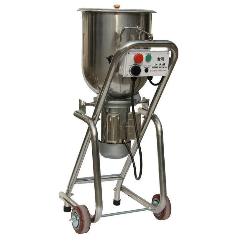#Fully Automatic Large Floor-Standing Shaved Ice Machine 30L High-Speed Blender 220V/110V Stainless Steel Ice Crusher(Customized