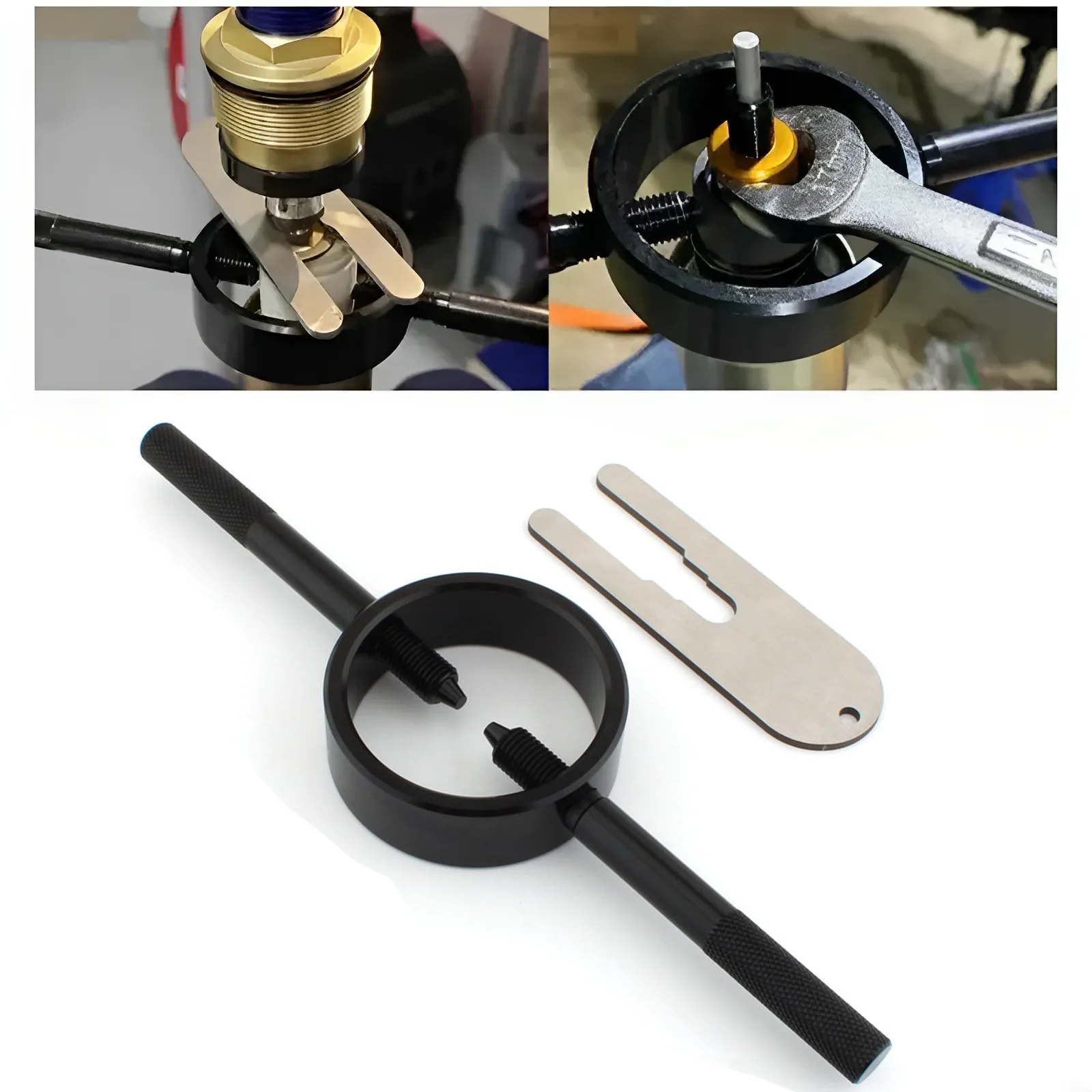 Portable Motorcycle Fork Spring Compressor Tool set Suspension Maintenance Tool for Quick & Safe Fork Maintenance Tasks
