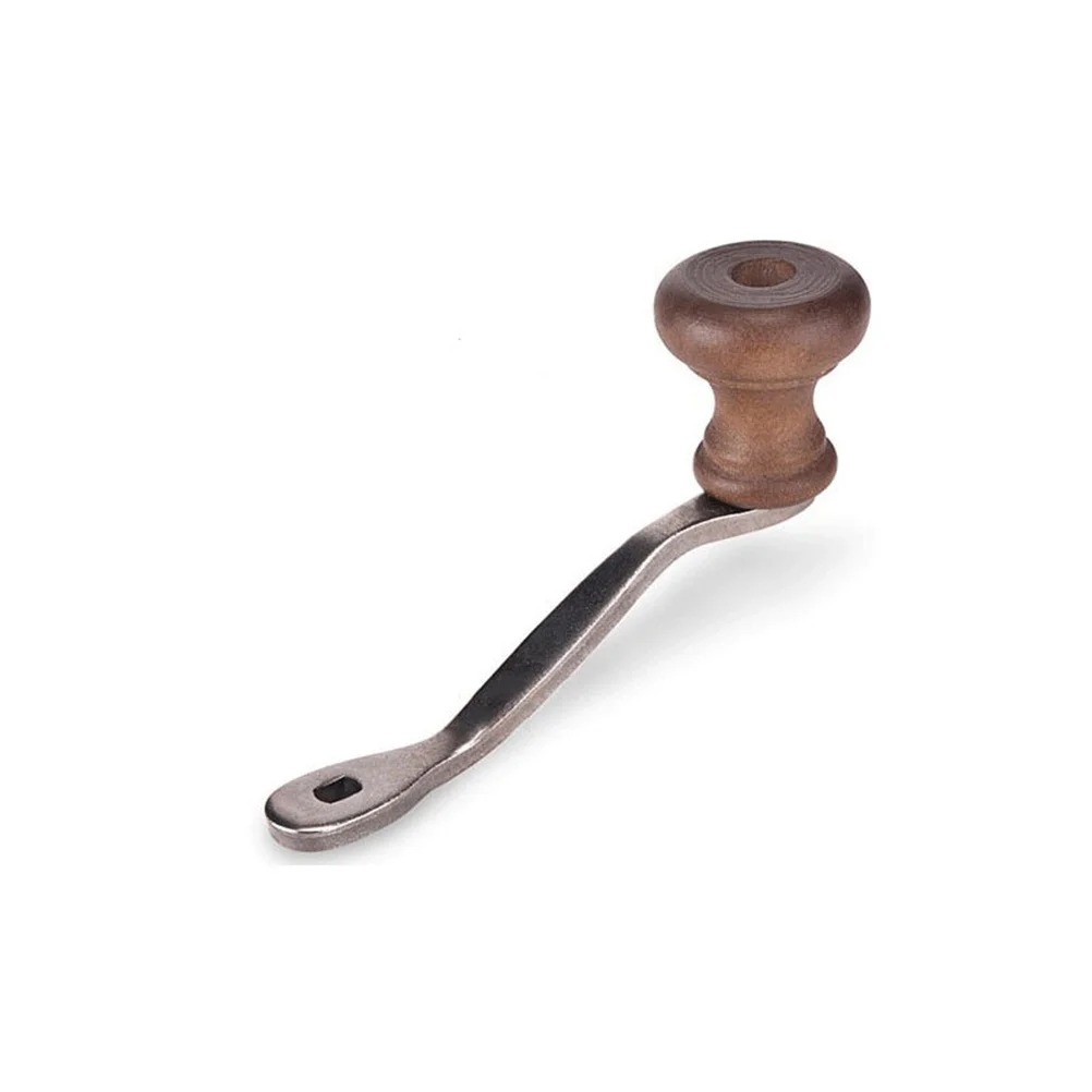 

Classic Hand Coffee Grinder with Ceramic Burrs Rustic Wooden Body Compact Design for Kitchen Counter Or Travel Use