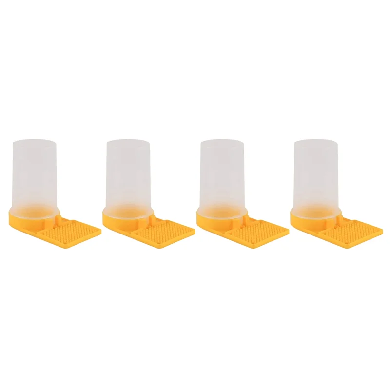 B97A-Bee Feeder Drinking Water Waterer 4Pc Beekeeping Honey Feeders Watering Tools Supplies Feeding Bee Drinker
