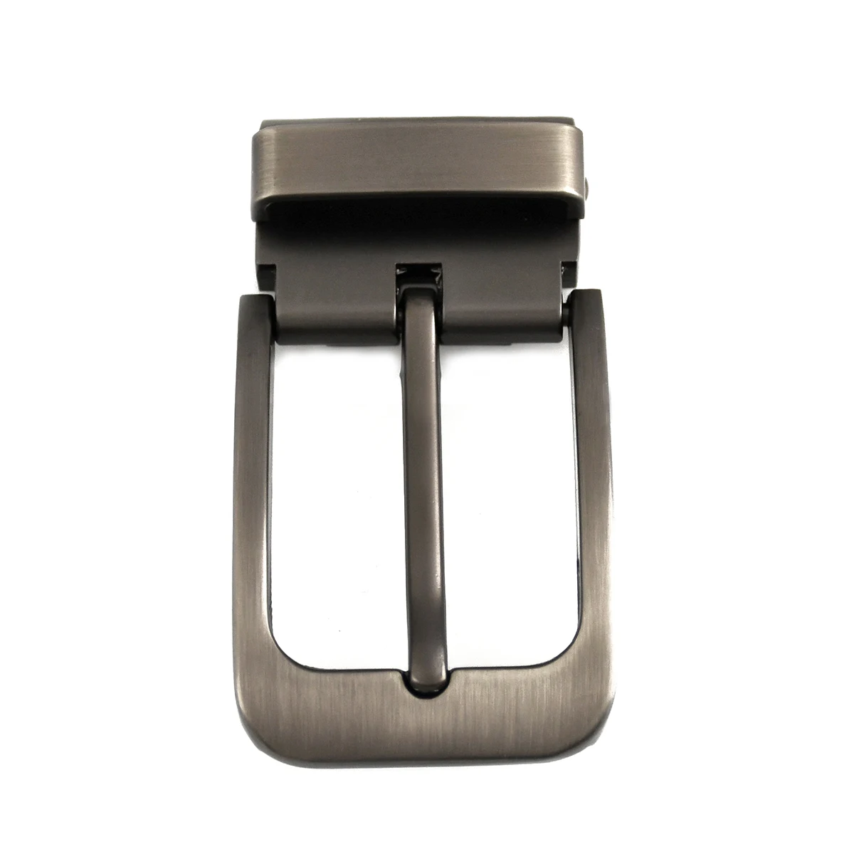 1pcs 35mm Metal Brushed Men Belt Buckle Clip Single Pin Half Buckle Leather Craft Belt Fit for 32-34mm Width Strap