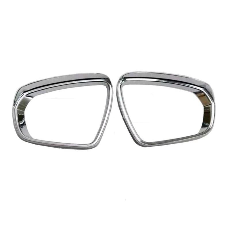 For Peugeot 3008 3008GT 2016 2017 ABS Chrome Rearview Mirror Eyelid Door Mirror Cover Sun Rain Guard Frame Trim 2pc