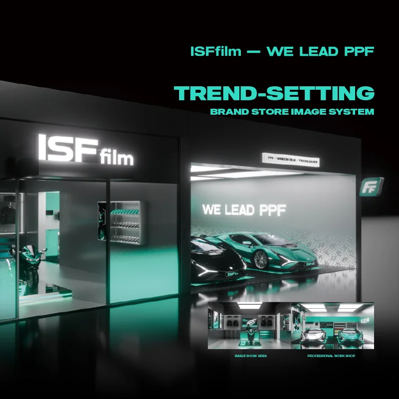 ISF Self-Healing Transparent TPU Car Paint Protection Film 1.52*15m Inventory Ultra High Gloss Surface Body Position