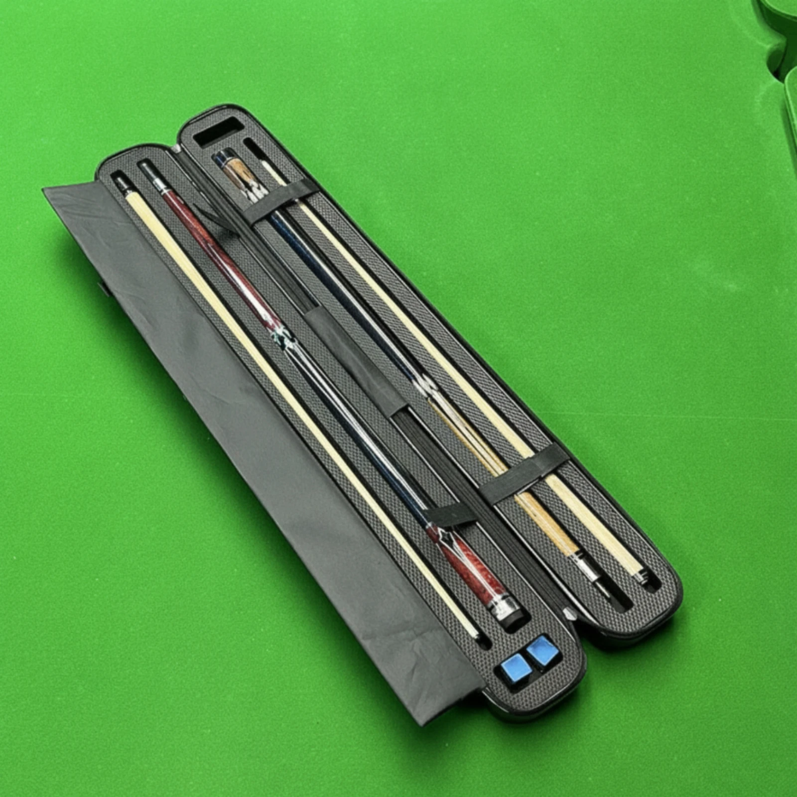 Impermeable Hard Shell Billiard Rod Carrier Cue Case with Carry Handle for Pool Table Accessories