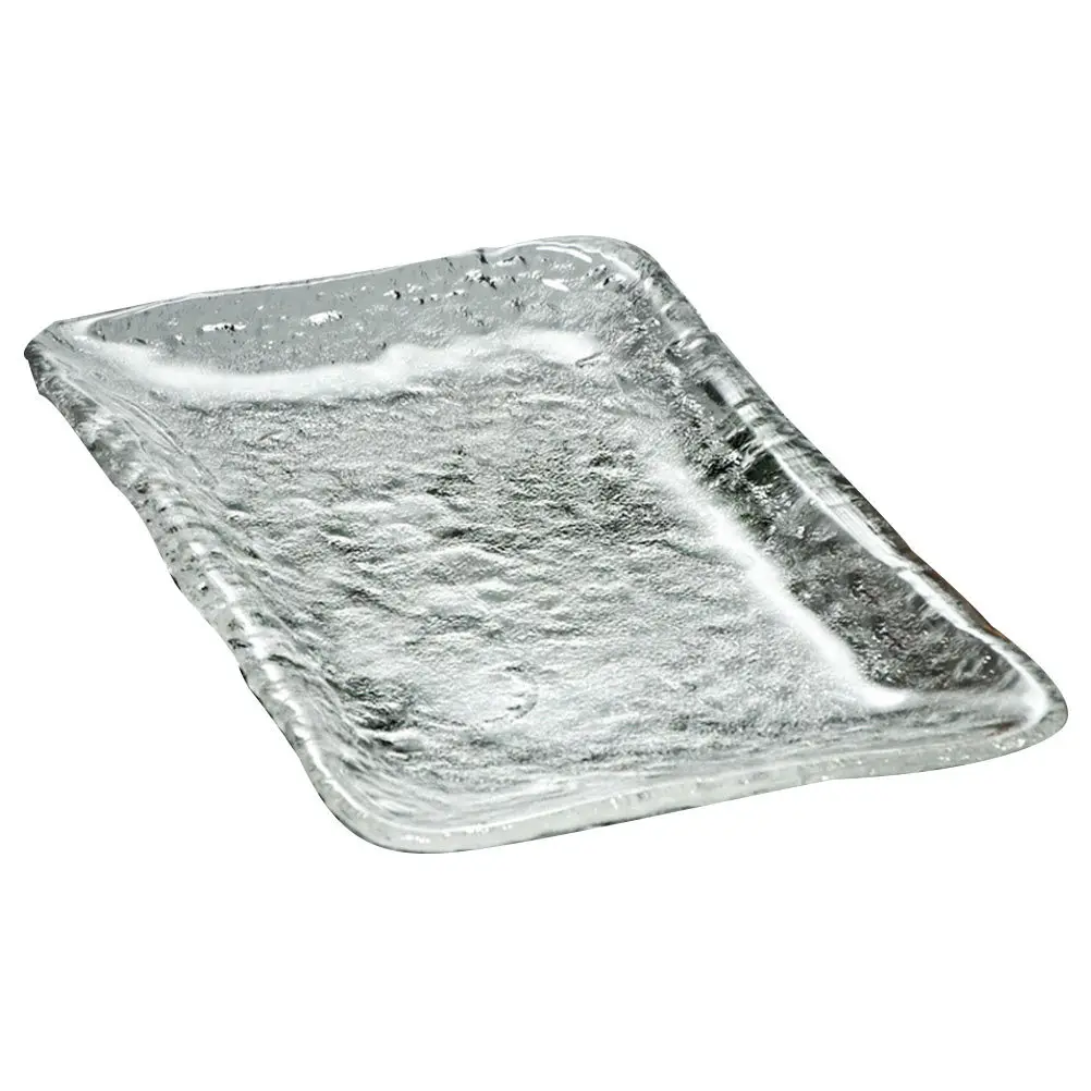 

1Pcs Ice Dew Tea Tray Creative Practical Japanese Style Glass Teacup Tray Desktop Ornament Storage Plate