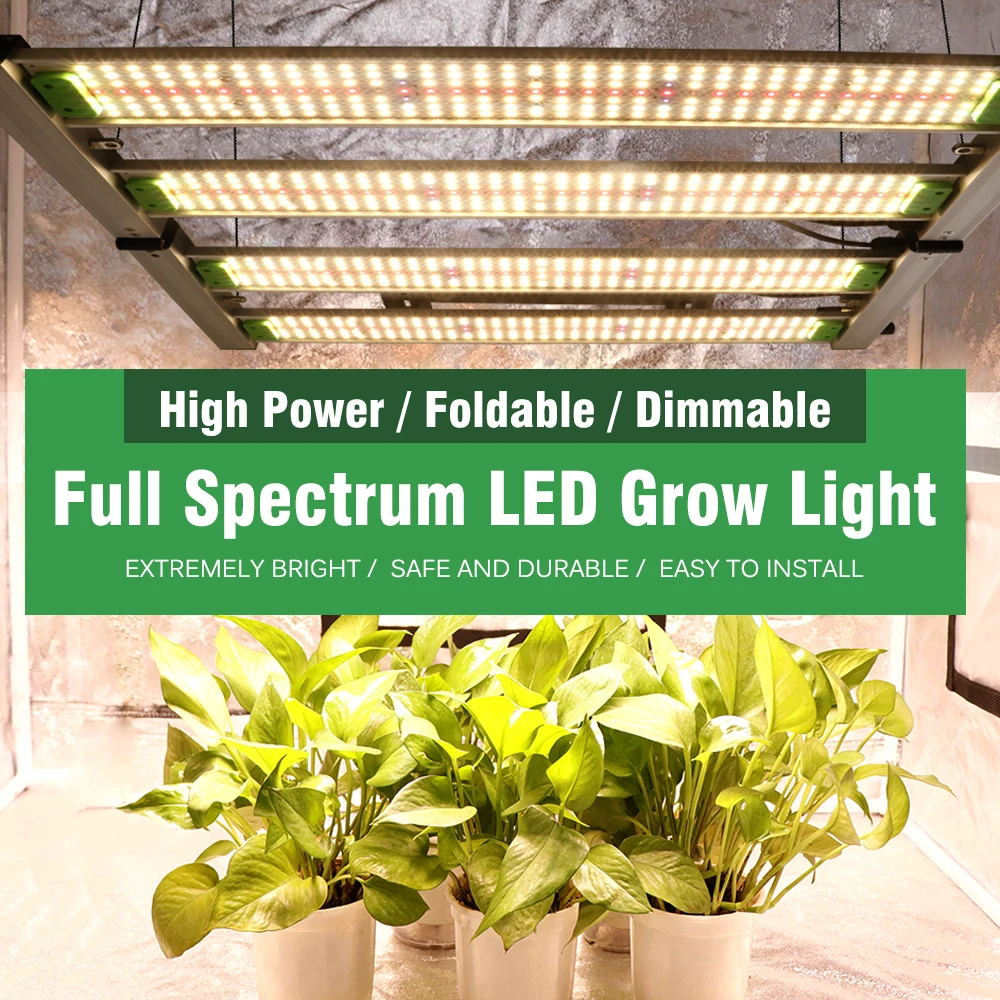 320w Voll spektrum faltbare LED wachsen Licht für grüne Zelte lm301h hohe Helligkeit dimmbar für die Aussaat von Gemüse Blumen