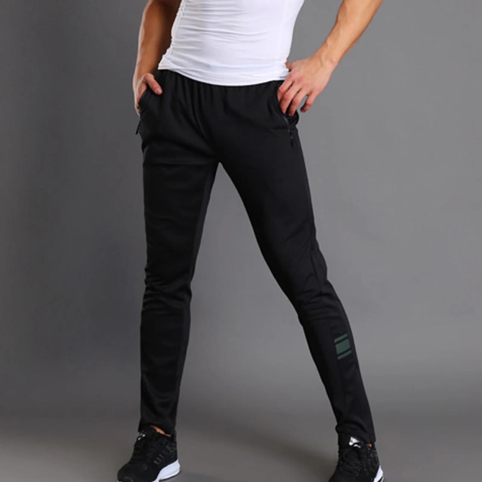 

Man High Waisted Baggy Sweatpants Anti-wrinkle Solid Color Pants Suitable for Father Son Boyfriend