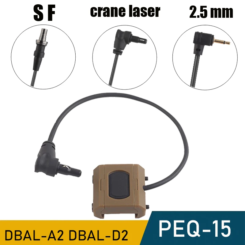 

Tactical weapon light switch MOD line control switch suitable for reconnaissance lights, laser aiming PEQ-15 DBAL-A2 DBAL-D2