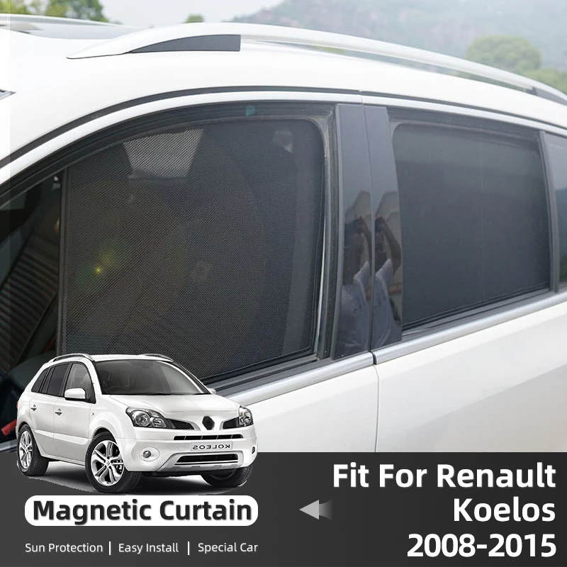 

For Renault Koleos Samsung QM5 2008-2015 Magnetic Car Sunshade Front Windshield Curtain Rear Side Window Sun Shade