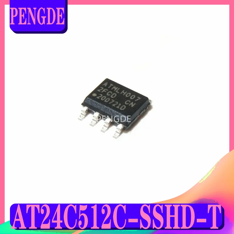 Original genuine patch AT24C512C-SSHD-T SOIC-8 chip EEPROM 512KB I2C