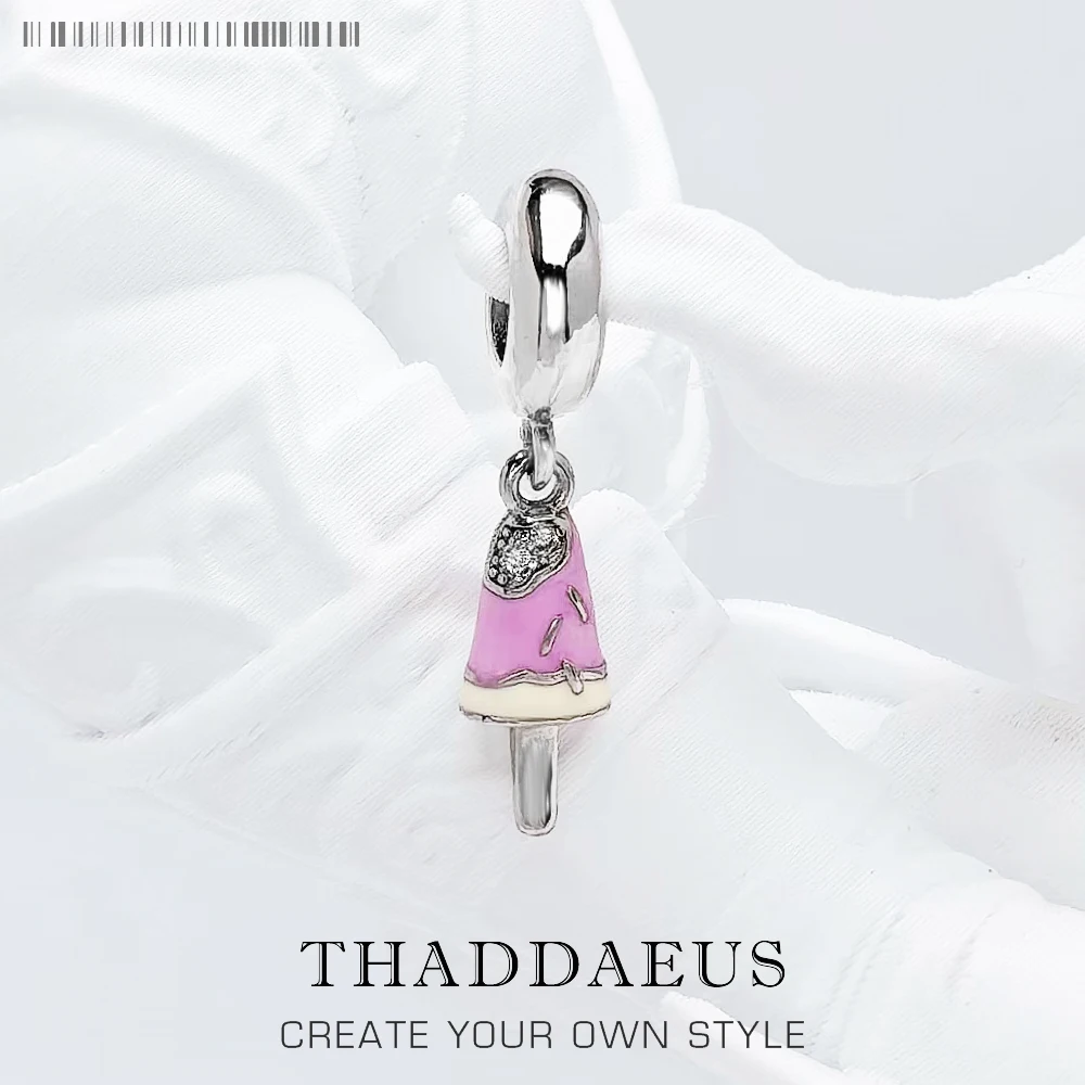 

Colorful Popsicle Dangle Charm Pendant For Women Real 925 Sterling Silver Fine Jewelry Trendy Gift